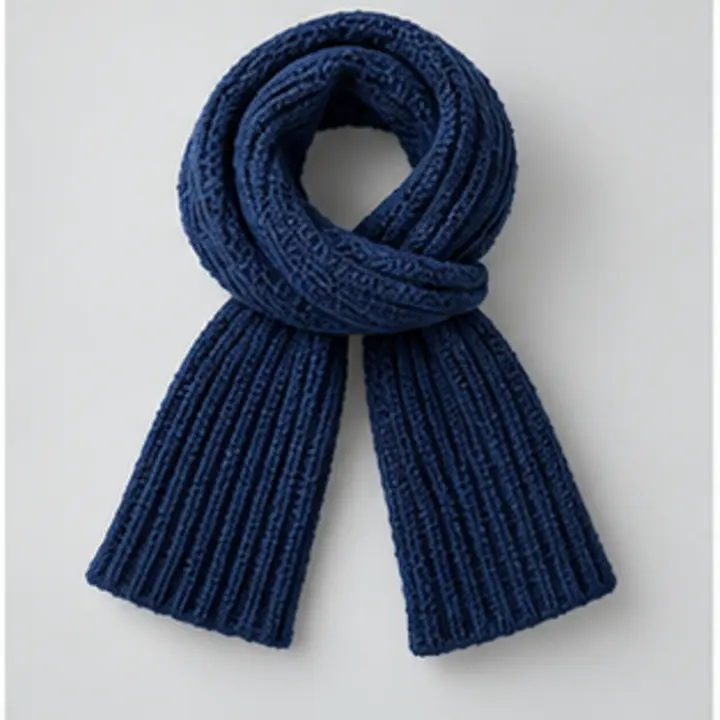 Strickschal Navy